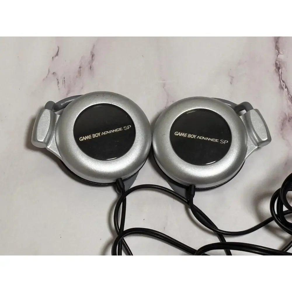 Nintendo DS Headset Original Black/Grey. Earphones w/ ear clips